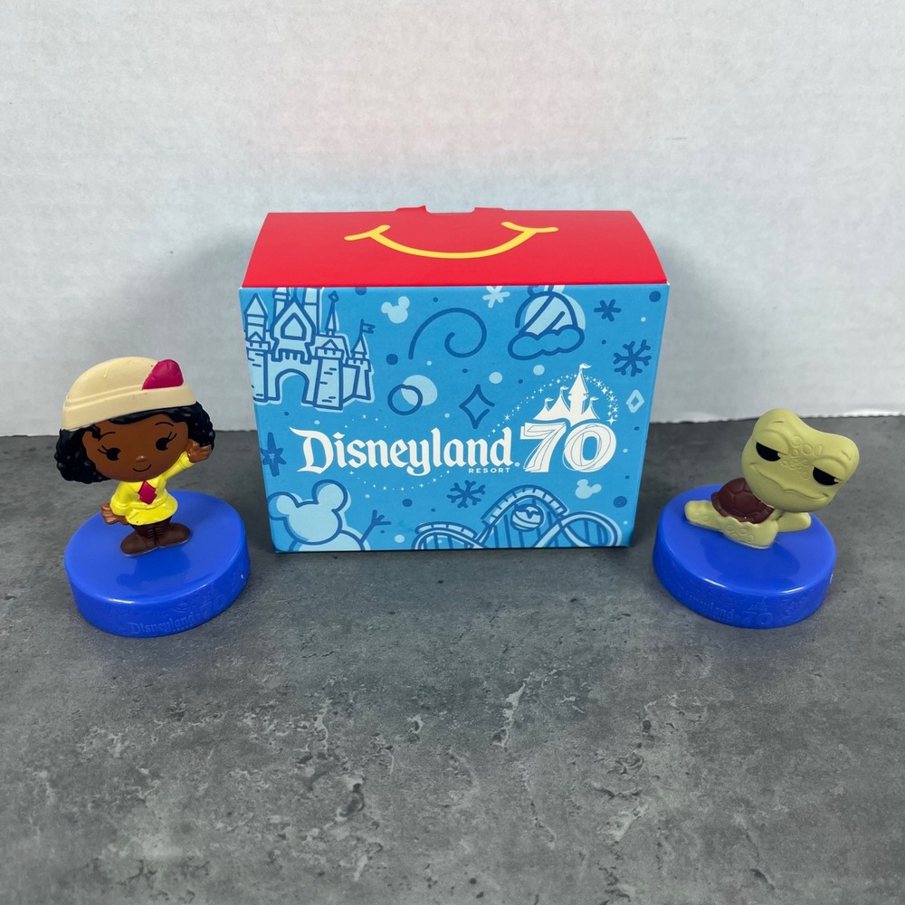 NEW 2025 Disneyland 70th Anniversary McDonald's Happy Meal‎ Toys Tiana & Pascal